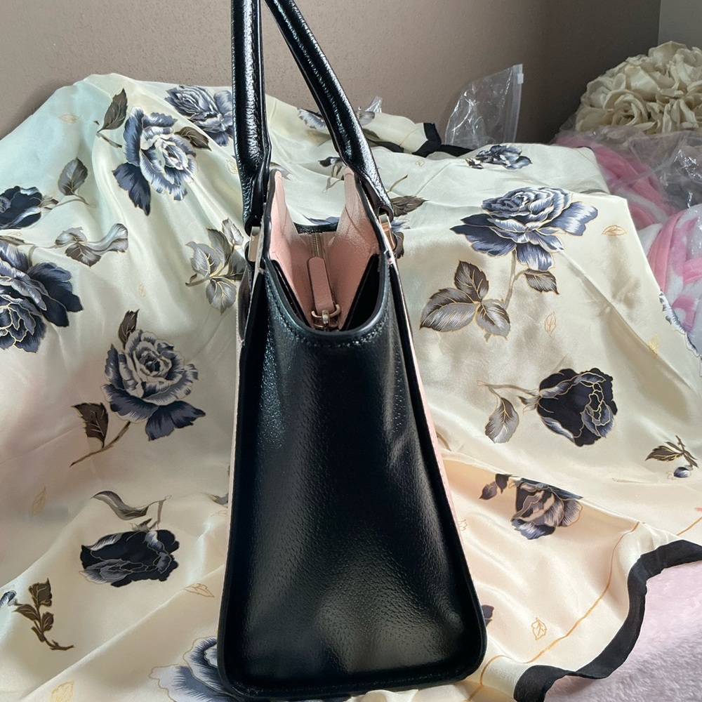 Kate Spade Pink and Black Satchel from the Cedar Street Collection - Picture 8 of 9